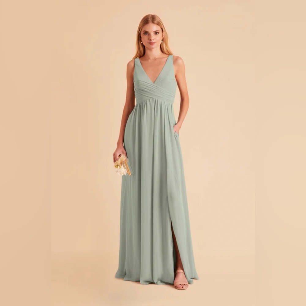 Birdy Grey Laurie Empire Dress - chiffon sage